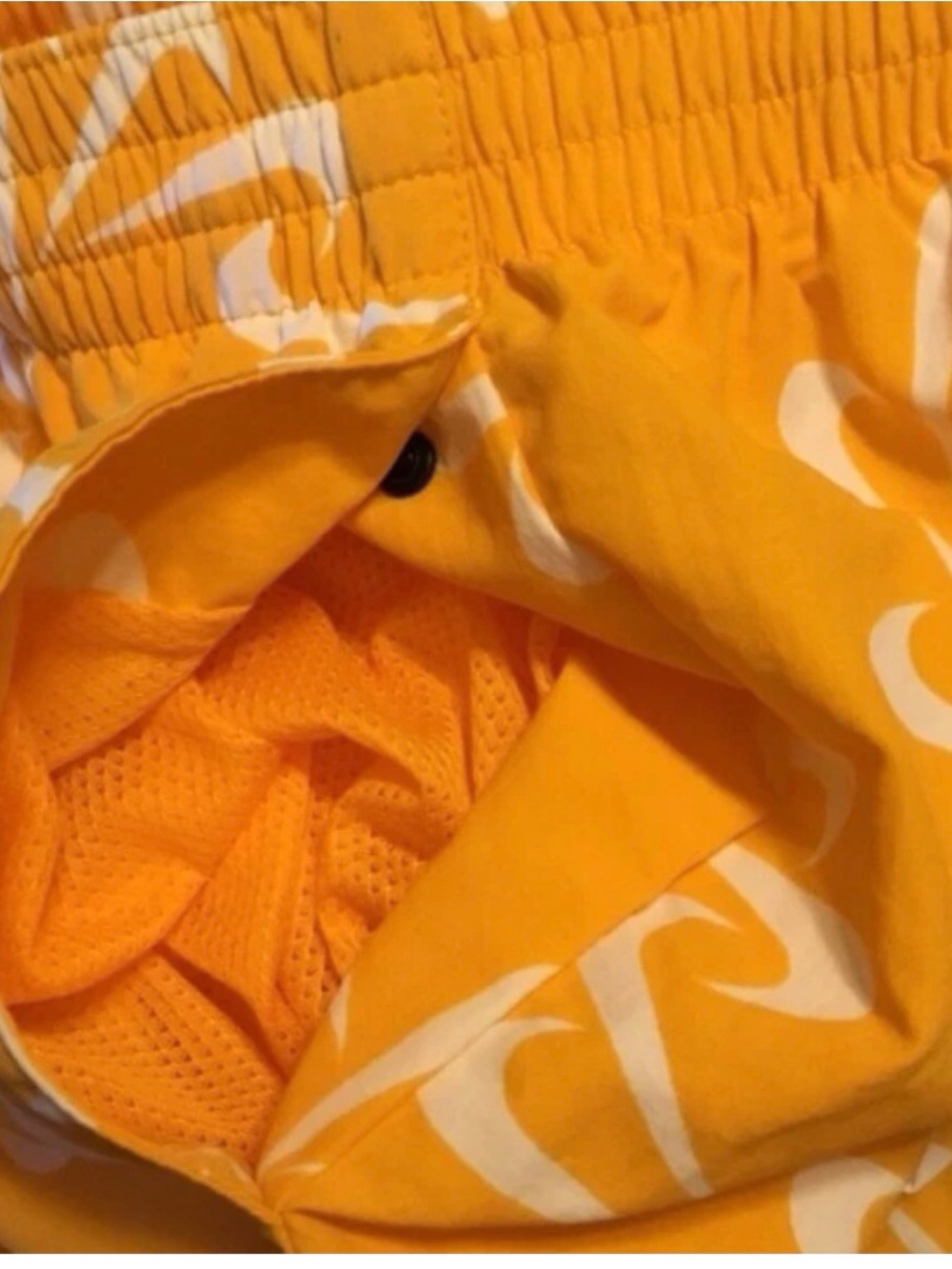 Nike Mens Swoosh All Over Swim Trunks (NESS0509-724) Orange XXL - Picture 3 of 5